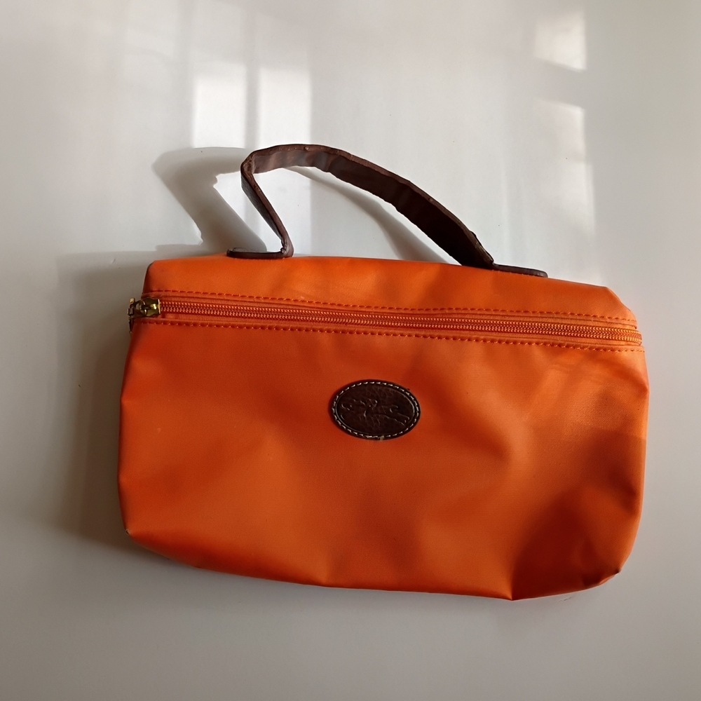Orange Zippered Pouch